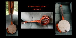 redwood burl banjo composite